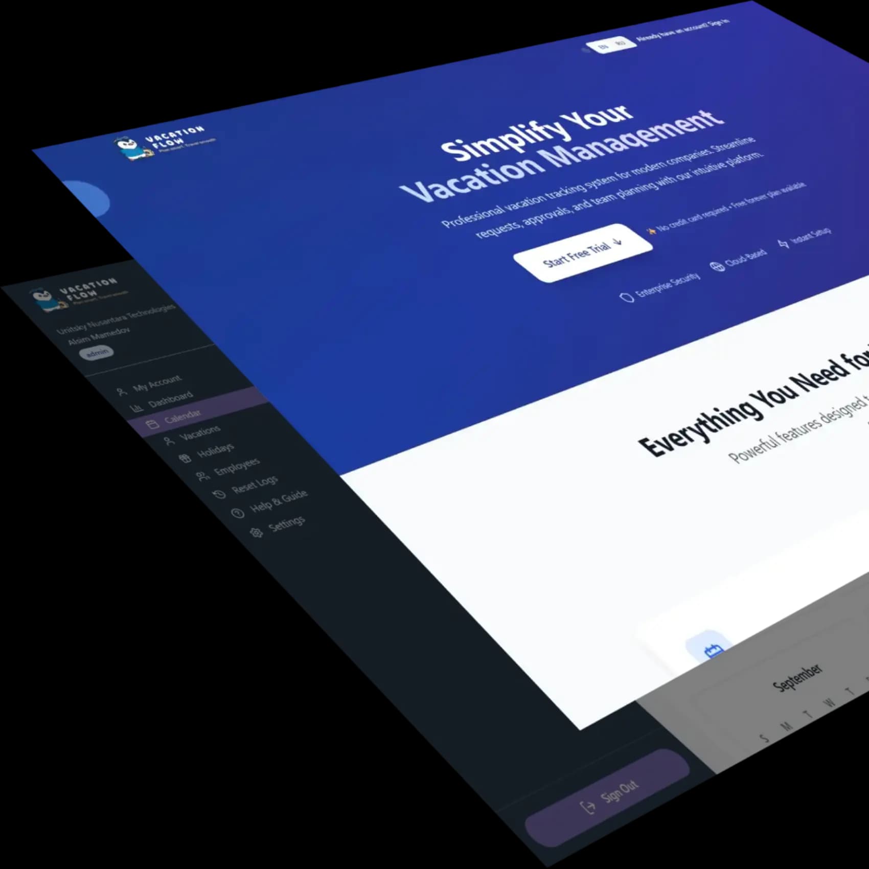 VacationFlow project presentation