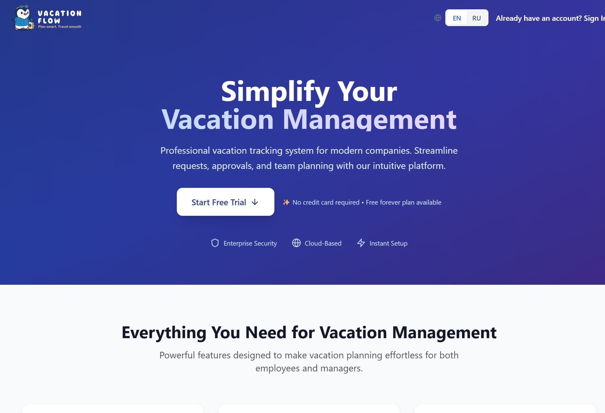 VacationFlow project cover